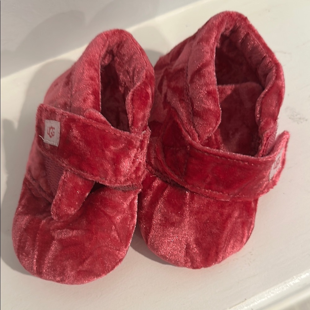 Cozy Red Baby Booties
